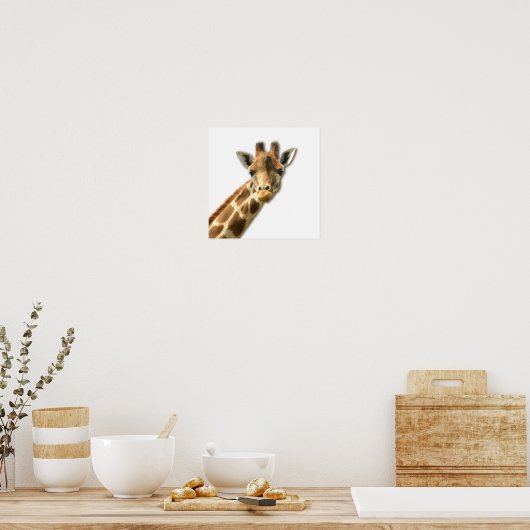 Long Necked Giraffe Poster (Küche)