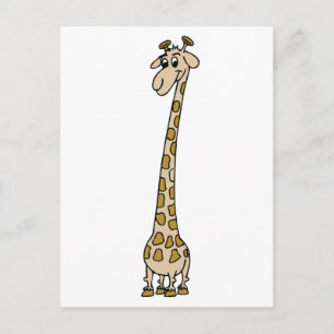 Long Necked Giraffe Postkarte