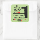 Long Nose Alternative Fakten Sq Stickers (Tasche)