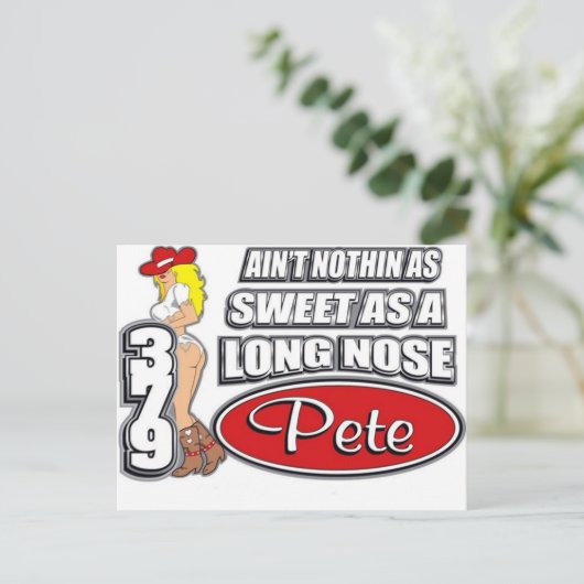 Long Nose Pete Postkarte (Stehend Vorderseite)