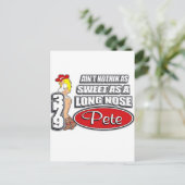Long Nose Pete Postkarte (Stehend Vorderseite)
