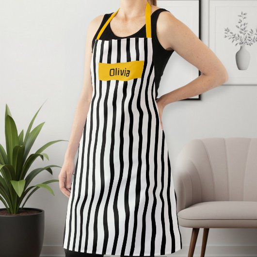 Long Patterned Apron for Women & Men – Durable  Schürze