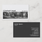 Long Picture 0102 - Cycle Way B&W Visitenkarte (Vorne/Hinten)