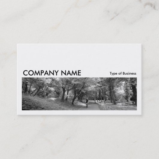 Long Picture 0102 - Cycle Way B&W Visitenkarte (Vorderseite)