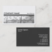 Long Picture 0110 - Old UK Radio Dial Visitenkarte (Vorne/Hinten)