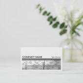 Long Picture 0110 - Old UK Radio Dial Visitenkarte (Stehend Vorderseite)