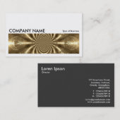 Long Picture 0111 - Gold Vortex Visitenkarte (Vorne/Hinten)