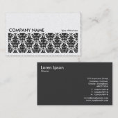 Long Picture 0112 - Damask Pattern (Gold) Visitenkarte (Vorne/Hinten)