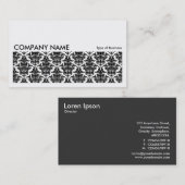 Long Picture 0112 - Damask Pattern Visitenkarte (Vorne/Hinten)