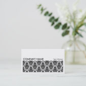 Long Picture 0112 - Damask Pattern Visitenkarte (Stehend Vorderseite)