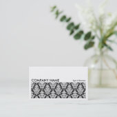 Long Picture 0113 - Damask Pattern Visitenkarte (Stehend Vorderseite)