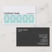 Long Picture 0114 - Damask Pattern Visitenkarte (Vorne/Hinten)