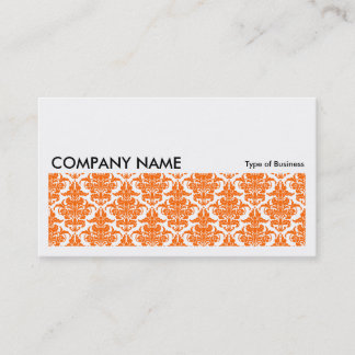 Long Picture 0117 - Orange Damask Muster Visitenkarte