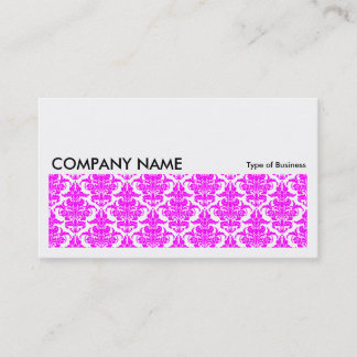 Long Picture 0119 - Magenta Damask Muster Visitenkarte