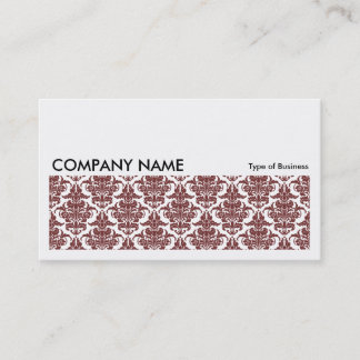 Long Picture 0121 - dk Brown Damask Pattern Visitenkarte