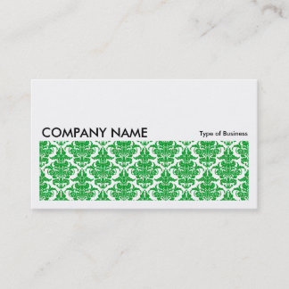 Long Picture 0126 - Grass Green Damask Visitenkarte