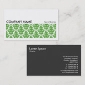 Long Picture 0127 - Avocado Damask Visitenkarte (Vorne/Hinten)