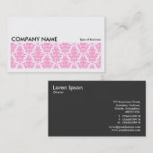 Long Picture 0132 - Rosa Damask Visitenkarte (Vorne/Hinten)