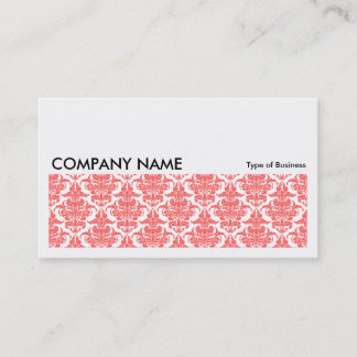 Long Picture 0135 - Tropisch-rosa Damask Visitenkarte