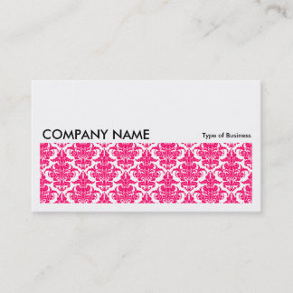 Long Picture 0136 - Neon Red Damask Visitenkarte