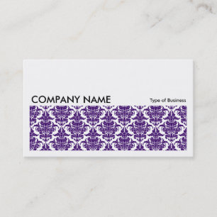 Long Picture 0137 - Deep Lila Damask Visitenkarte