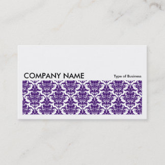 Long Picture 0137 - Deep Lila Damask Visitenkarte