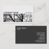 Long Picture 0162 - Silhouetted Branches HC Visitenkarte (Vorne/Hinten)