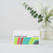 Long Picture 0203 - Colorful Circle 04 Visitenkarte (Stehend Vorderseite)