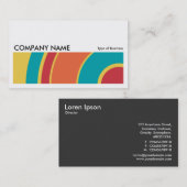 Long Picture 0204 - Colorful Circle 05 Visitenkarte (Vorne/Hinten)