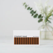 Long Picture 0239 - Aztec Pattern - Orange Visitenkarte (Stehend Vorderseite)