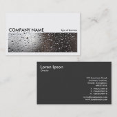 Long Picture 0267 - Regen auf einem Fenster Visitenkarte (Vorne/Hinten)