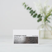 Long Picture 0267 - Regen auf einem Fenster Visitenkarte (Stehend Vorderseite)