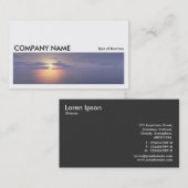 Long Picture 0269 - Sunrise/Sunset Visitenkarte (Vorne/Hinten)