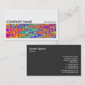 Long Picture 044 - farbenfroh Abstrakt Visitenkarte (Vorne/Hinten)
