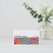 Long Picture 044 - farbenfroh Abstrakt Visitenkarte (Stehend Vorderseite)