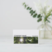 Long Picture 056 - Sun Through Trees Visitenkarte (Stehend Vorderseite)