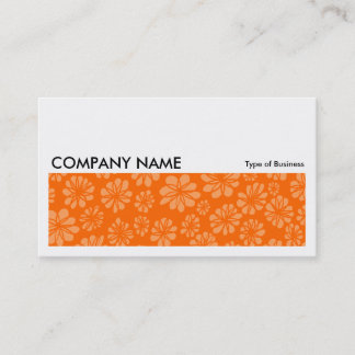 Long Picture 060 - Orange Floral Visitenkarte