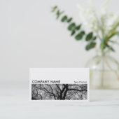 Long Picture 064 - High Contrast Tree Visitenkarte (Stehend Vorderseite)