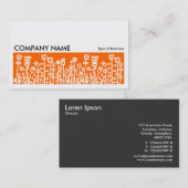 Long Picture 071 - Cyber Garden - Orange Visitenkarte (Vorne/Hinten)