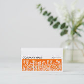 Long Picture 071 - Cyber Garden - Orange Visitenkarte (Stehend Vorderseite)