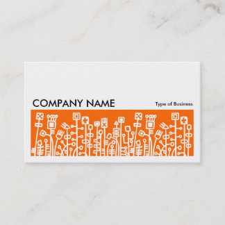 Long Picture 071 - Cyber Garden - Orange Visitenkarte