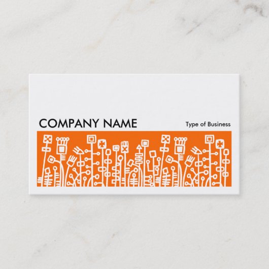 Long Picture 071 - Cyber Garden - Orange Visitenkarte (Vorderseite)