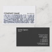 Long Picture 075 - Snowy Branches v2 Visitenkarte (Vorne/Hinten)