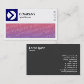 Long Picture - Logo und Panel v2 - Dunkles Navy Bl Visitenkarte (Vorne/Hinten)