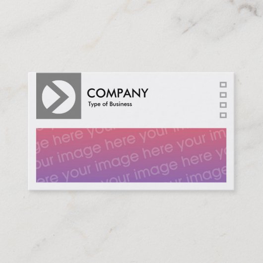 Long Picture - Logo und Panel v2 - Mid Grau Visitenkarte (Vorderseite)