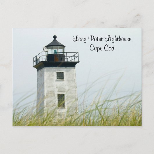 Long Point Light Provincetown Cape Cod Post Card Postkarte (Vorderseite)