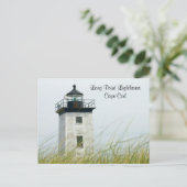 Long Point Light Provincetown Cape Cod Post Card Postkarte (Stehend Vorderseite)