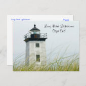 Long Point Light Provincetown Cape Cod Post Card Postkarte (Vorne/Hinten)