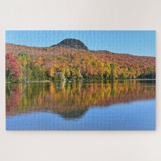 Long Pond im Herbst, Westmore, Vermont Puzzle (Horizontal)