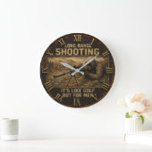 Long Range Shooting Precision Marksman Rustic Große Wanduhr (Zuhause)